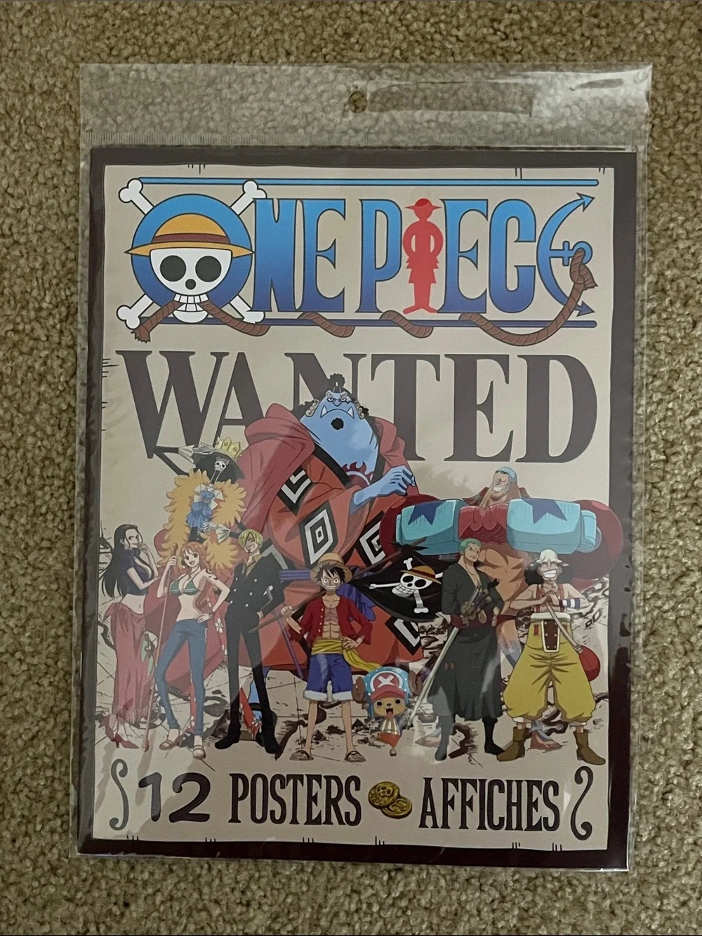 Onepiece Wanted Posters - Blue, Red, Black, Yellow